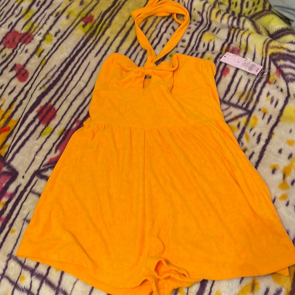 Orange Wild Fable Romper